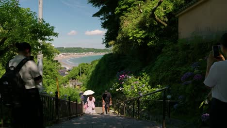 Famous-Joju-in-Temple-in-Kamakura-on-a-summer-day