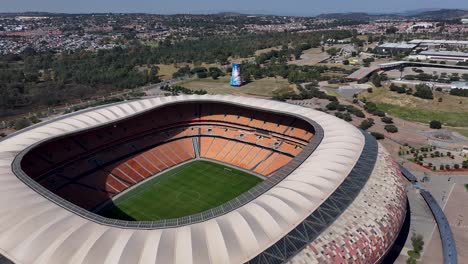 Estadio-De-Fútbol-En-Johannesburgo-En-Gauteng,-Sudáfrica