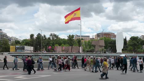 Tausende-Menschen-Demonstrierten-Zur-Verteidigung-Der-öffentlichen-Gesundheitsversorgung-In-Spanien