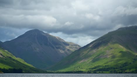 Thick-clouds-skimming-summit-of-mountain-Great-Gable-as-shadows-race-across-the-landscape