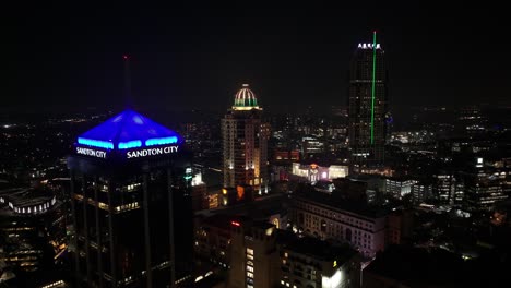 Skyline-Von-Sandton-In-Johannesburg-In-Gauteng,-Südafrika