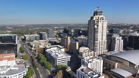 Horizonte-De-Sandton-En-Johannesburgo-En-Gauteng,-Sudáfrica