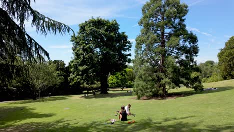 Richmond,-London:-Spazierengehen-Und-Picknicken-In-Den-Parks-Entlang-Der-Themse,-Die-Malerische-Aussicht-Auf-Den-Fluss,-Das-üppige-Grün-Und-Die-Ruhige-Atmosphäre-Genießen