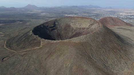 Flying-around-a-volcano-with-drone