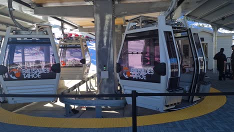 Base-to-Base-Gondola-Lift-Lower-Station,-Palisades-Ski-Resort,-Lake-Tahoe-USA