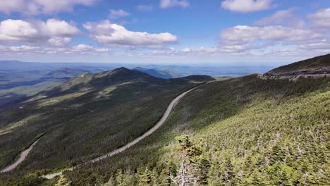 Panoramic-view-from-the-top-of-Whiteface-Mountain-in-Wilmington,-New-York