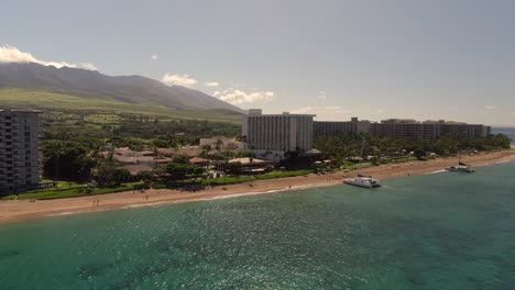 Playa-De-Ka&#39;anapali-Y-Pueblo-Ballenero,-Maui