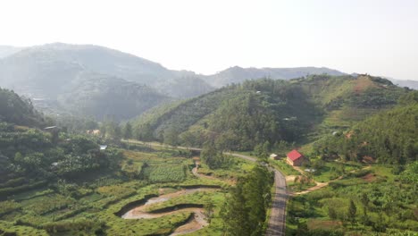 Vista-De-La-Ladera-Y-El-Valle-En-Ruanda-Fuera-De-Kigali