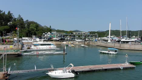 Pak-Sha-Wan-Hebe-Haven-De-La-Península-De-Sai-Kung-En-Hong-Kong-Con-Vista-Completa-A-La-Bahía,-Incluidos-Cientos-De-Barcos