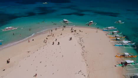 Imágenes-De-Drones-De-Una-Isla-Desnuda-En-Siargao,-Filipinas