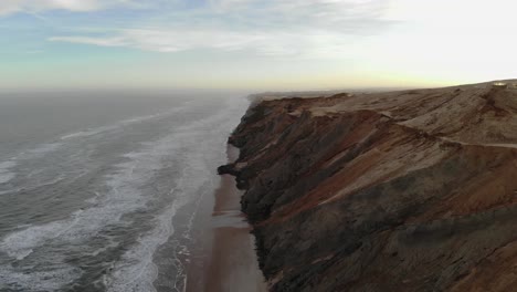 Rubjerg-lighthouse--at-sunrise.-Denmark.-4k-drone-footage