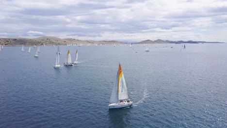 Regata-Alrededor-De-Las-Islas-Kornati-En-Croacia.