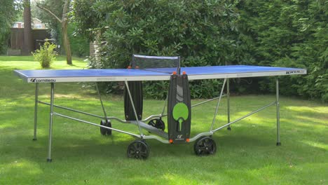 Blue-Table-Tennis-Table-in-a-large-garden