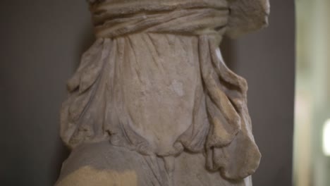 Tilt-up-on-a-Greek-goddess-statue-in-the-Cyprus-Museum-in-Nicosia-Cyprus