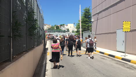 People-Evacuating-Shopping-Center-After-Earthquake