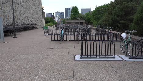 The-bicycle-parking-of-Radio-Canada-with-some-bikes