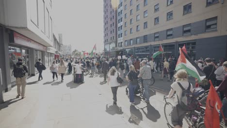 Pro-Palestine-Activists-Demonstrate-in-Glasgow-against-Israeli-Violence