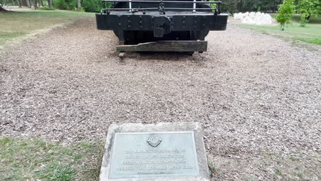 Georgia-Pacific-Locomotive-at-Avery-Park-in-Corvallis,-Oregon