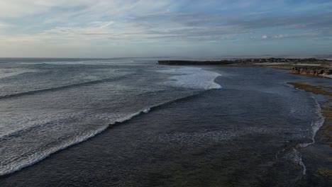 Aerial-Shot-Of-Legendary-Surfing-Point-On-Cactus-Beach,-Peaceful-Seascape,-South-Australia