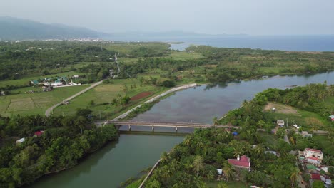 Bridge-Across-Pajo-River-On-Coastline-In-Virac,-Catanduanes,-Philippines