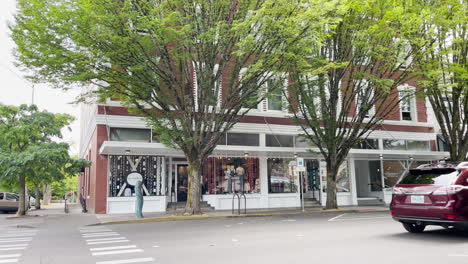 Historic-buildings-in-Corvallis-Oregon,-USA