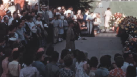 Soldier-Surrounded-by-People-During-Ceremony-at-Arlington-National-Cemetery