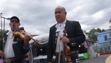 Live-Musik,-Instrumental--Und-Gesangssänger,-Traditionelles-Mexiko-Stadt-CDMX