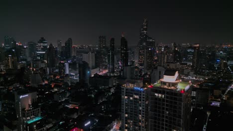 Bangkok-City-Skyline-At-Night---Aerial-Drone-Shot