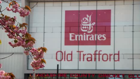 Manchester-Uniteds-Fußball--Und-Cricketstadion-Old-Trafford