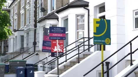 Many-estate-agent-signs-in-Ealing-London-United-Kingdom-June-2024