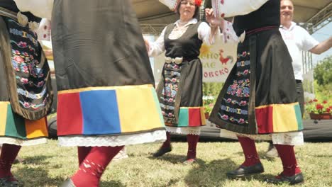 Lively-happy-people-perform-traditional-folk-Bulgarian-horo-dancing