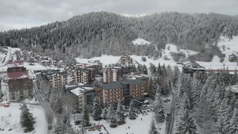 A-bustling-mountain-ski-resort-with-skiers-and-snowboarders-enjoying-the-snowy-slopes-and-surrounding-scenic-beauty