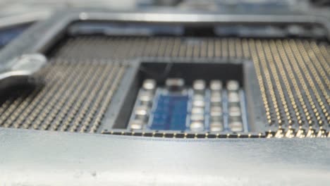 pc-motherboard-microprocessor-cpu-socket-contact-points-wide-to-closeup-view