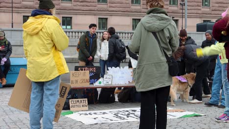 Climate-activists-at-Fridays-for-Future-protest-in-front-of-Swedish-Parliament-in-Stockholm