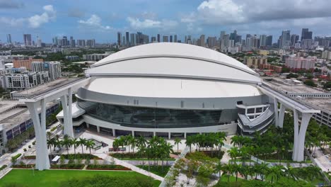 LoanDepot-Park-in-Miami,-Florida,-home-to-the-Marlins-of-the-MLB