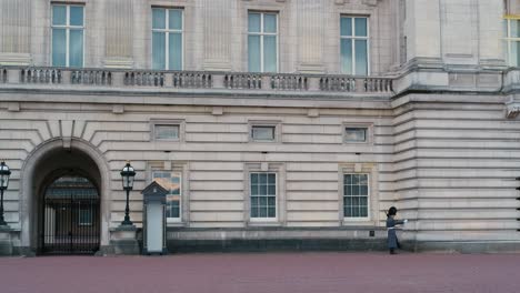 Guard-marching-in-front-of-Buckingham-palace