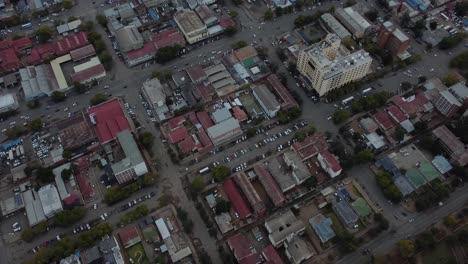 Vídeo-De-Drones-Del-Distrito-Central-De-Negocios-De-Bulawayo,-Zimbabwe