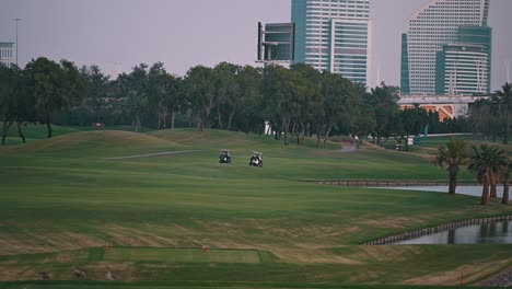 A-view-of-Dubai-Golf-Club,-opened-in-1993,-featuring-an-18-hole-par-71-championship-course