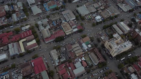 Vídeo-De-Drones-Del-Distrito-Central-De-Negocios-De-Bulawayo,-Zimbabwe