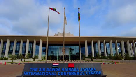 Sir-DK-Jawara-international-conference-center-exterior-wide-angle-tilt-up-view