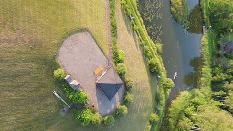 Latvian-Nature-Area-in-the-Middle-of-the-Forest-With-Artificially-Created-Islands,-Ponds-and-Hills