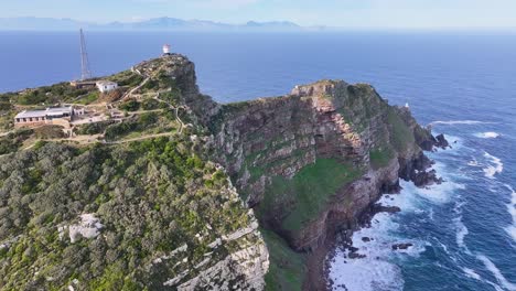 Faro-De-Cape-Point-En-Ciudad-Del-Cabo-En-Sudáfrica