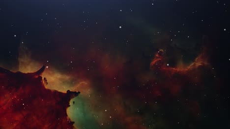 La-Belleza-De-Las-Nebulosas-En-El-Universo,-Fondo-Del-Espacio-Exterior