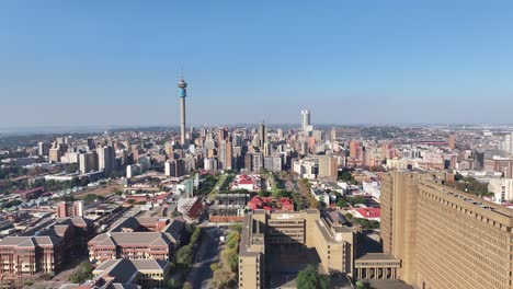 Skyline-Von-Johannesburg-In-Johannesburg-In-Gauteng,-Südafrika