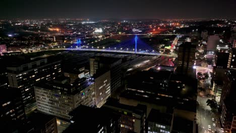 Puente-Nelson-Mandela-En-Johannesburgo,-Gauteng,-Sudáfrica