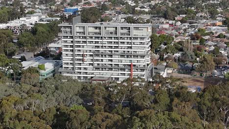 Drone-shot-of-a-modern-apartment-block-in-the-city