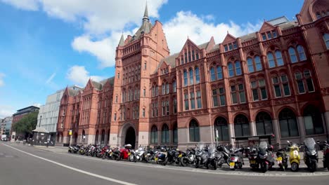 London,-UK:-View-of-the-Prudential-Assurance-Building,-showcasing-its-impressive-architecture-and-historical-significance