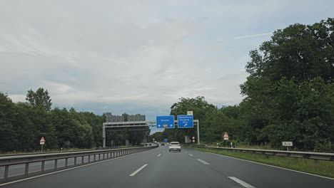 POV-driving-shot-of-driving-on-German-Autobahn