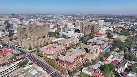 Skyline-Von-Johannesburg-In-Johannesburg-In-Gauteng,-Südafrika