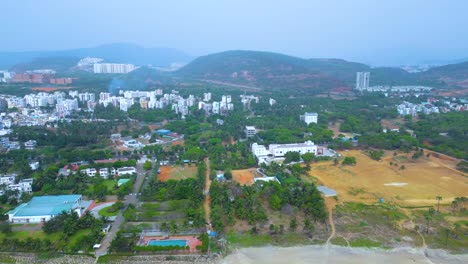 Rushikonda-Strand-Luftaufnahme-Visakhapatnam